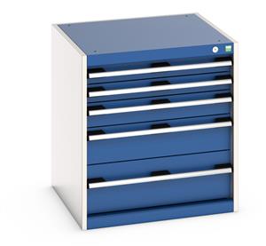 Bott Cubio 5 Drawer Cabinet 650W x 650D x 700mmH 40019027.**